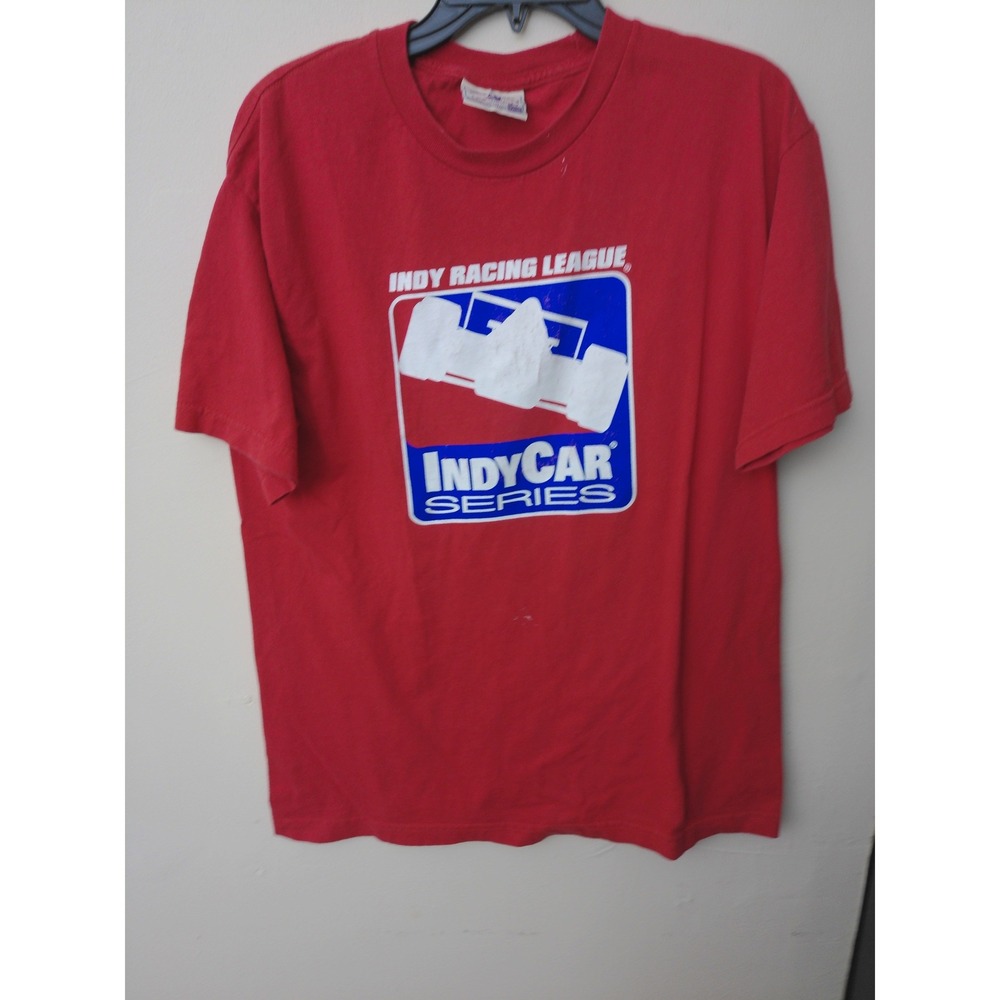 Steve & Barry's IndyCar T-Shirt Mens Large Red Good‎ Indy Racing League Graphic